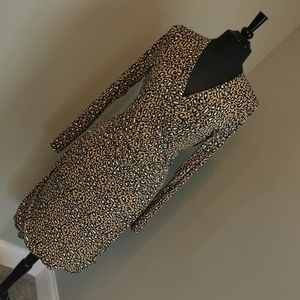 Banana Republic Long Sleeve Print Dress L